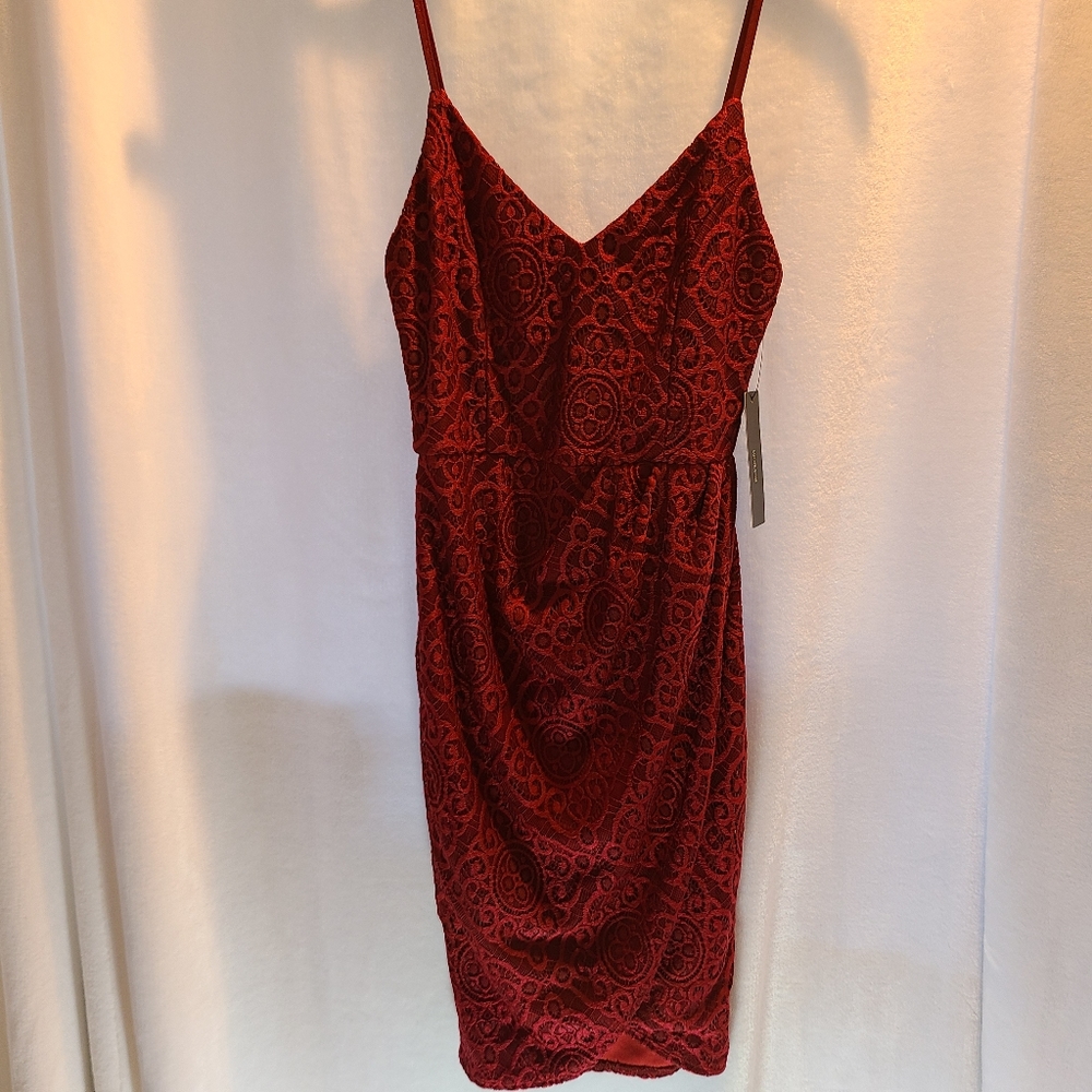 Burgindy/red lace dress